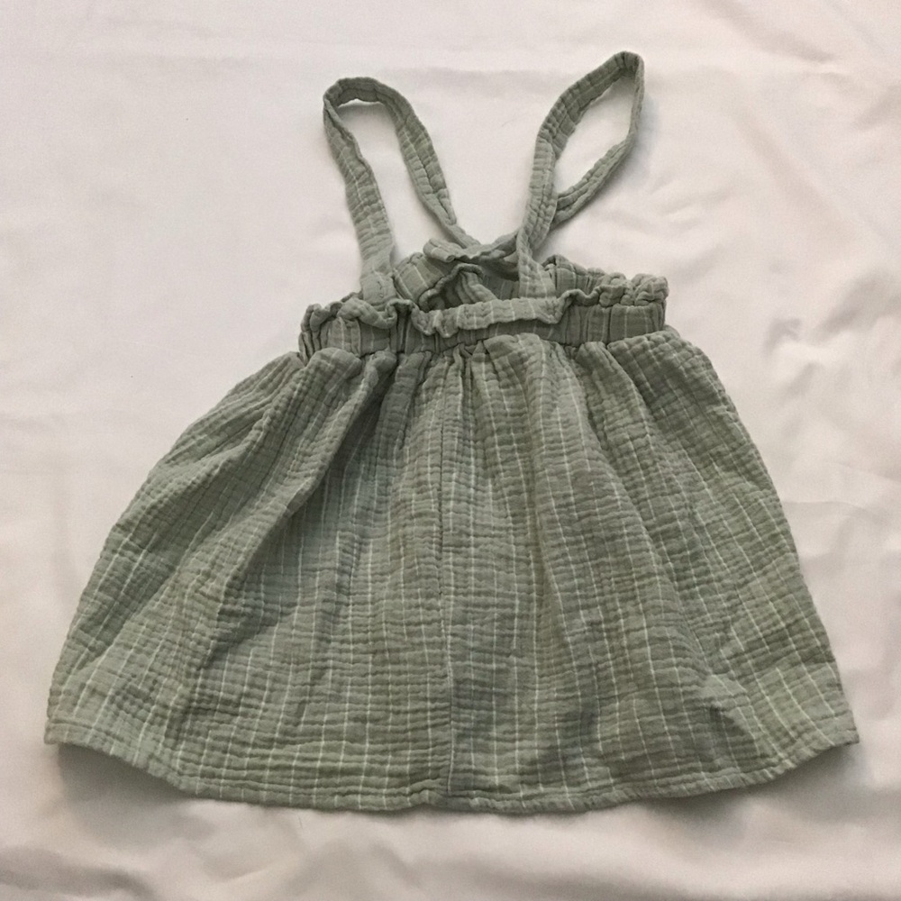 Minnie Mouse Green Skirt with CrissCross Straps